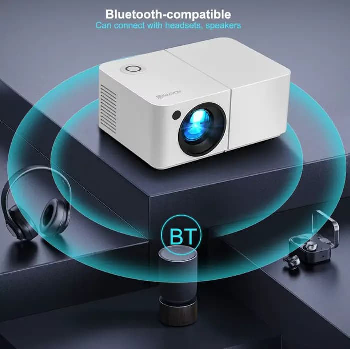 Projecteur d'images portable HD300 Full HD 1080P 4K 3D pour films, WIFI, LED, mini projecteur, Smart TV, home cinéma, intérieur