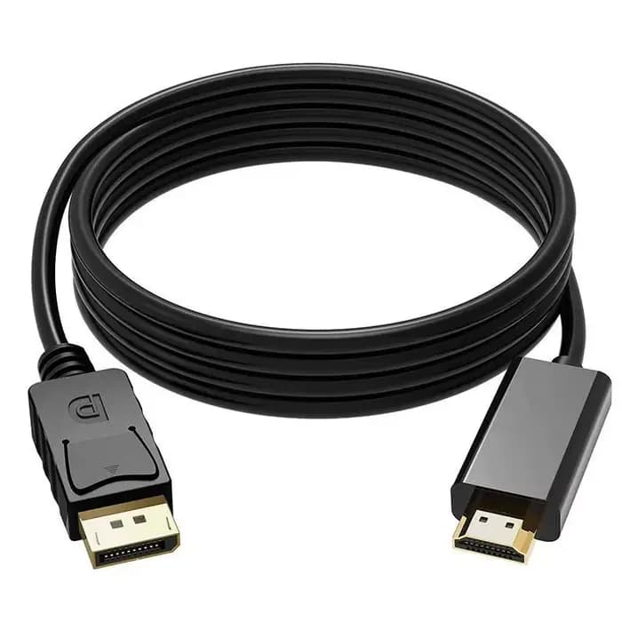 Câble Adaptateur Dp vers HDMI, 1.8m, 4K HD, pour Moniteur d'Ordinateur