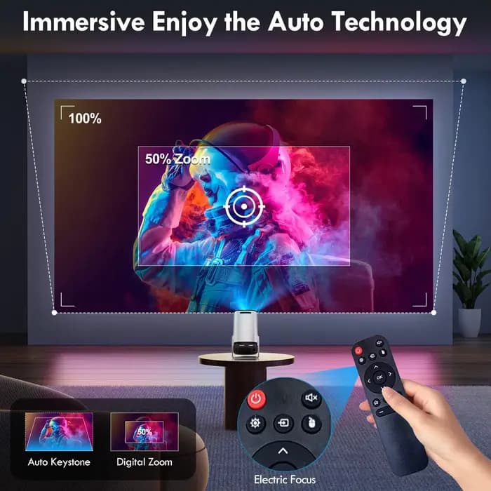 Projecteur intelligent Full HD 1080P