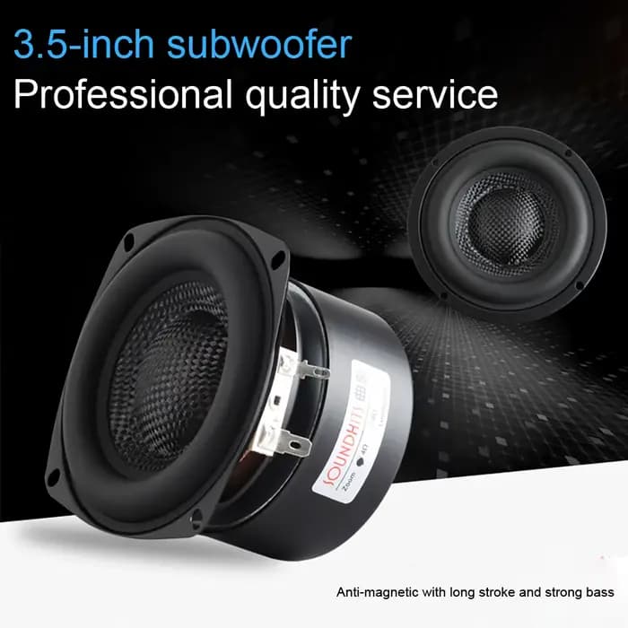 Lyele Audio caisson de basses 3.5 pouces 35W haut-parleur HiFi unité de basse 4/8 Ohm
