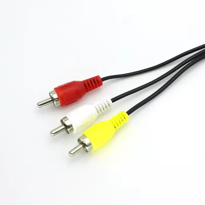 Câble audio-vidéo AV composite 3 RCA en cuivre PS2RGB PS2AV multi pour console Sony Playstation 1 2 3 PS1 PS2 PS3