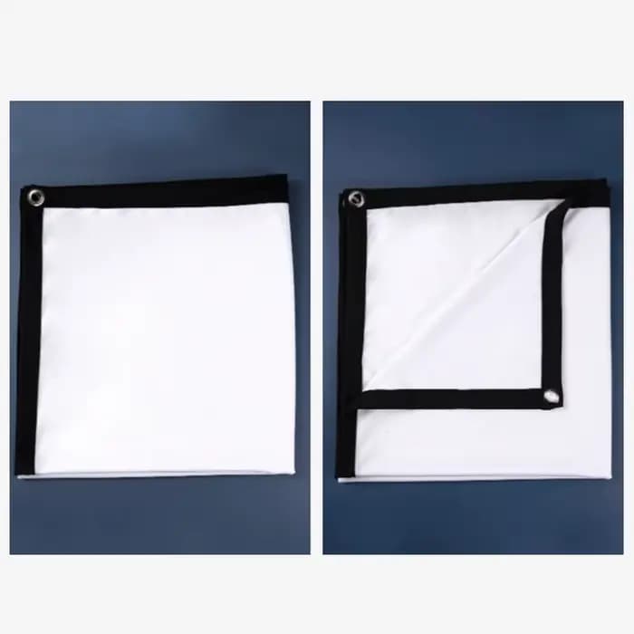 Écran de projecteur HD portable 16:9 - Rideau pliable 60/72/84/100/120 pouces pour cinéma maison