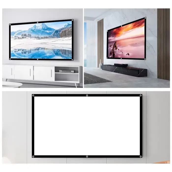 Écran de Projection pliable Simple 60 72 84 100 120 150 pouces 100