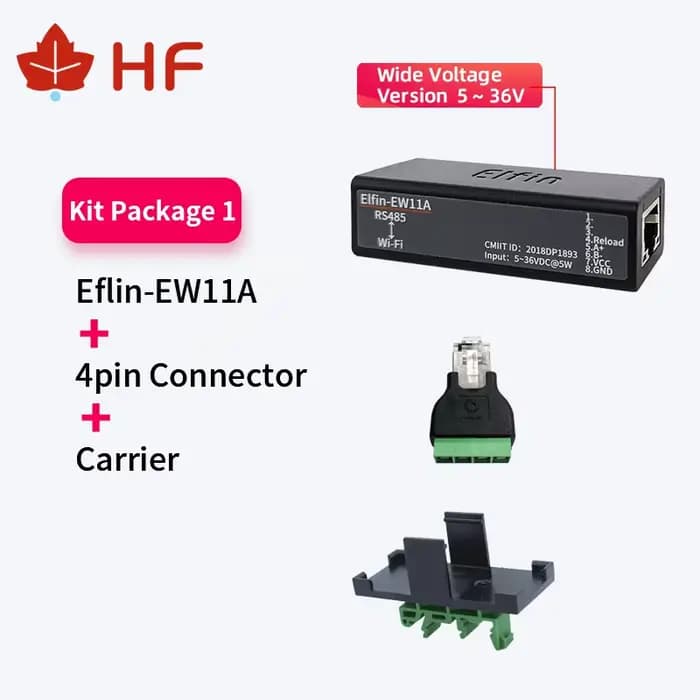 Port série 5V RS485 vers WiFi Serveur de périphérique Support de Elfin-EW11A technique TCP/IP Telnet Modbus TCP