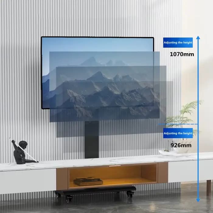 Support TV roulant pour téléviseurs PC de 10 à 43 pouces