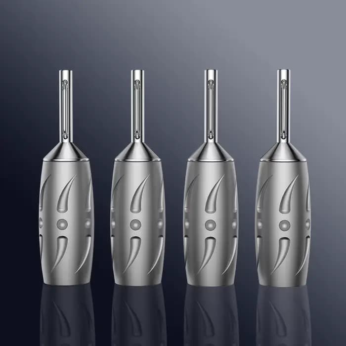 Viborg VB402R connecteur de haut-parleur banane plaqué Rhodium en cuivre pur Hifi