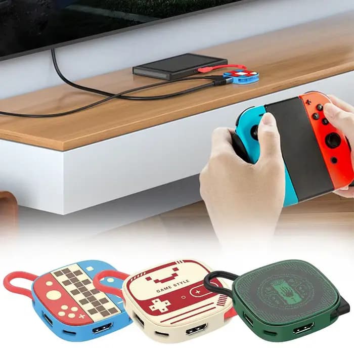 Switch 2 Dock pour Station d'accueil Switch 2 TV avec Port USB 3.0 4K HDMI 2.0 et adaptateur USB-C vers HDMI de chargement PD