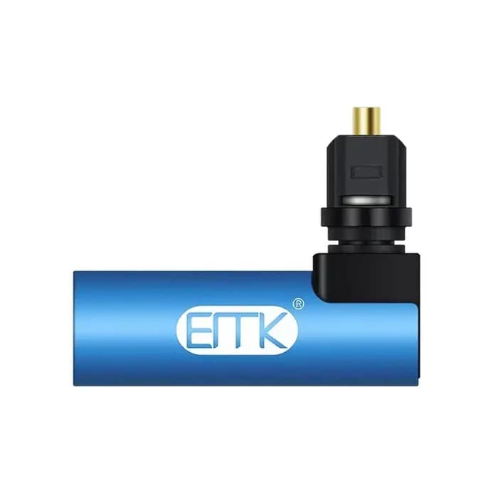 Câble Audio optique numérique EMK à Angle droit SPDIF Toslink