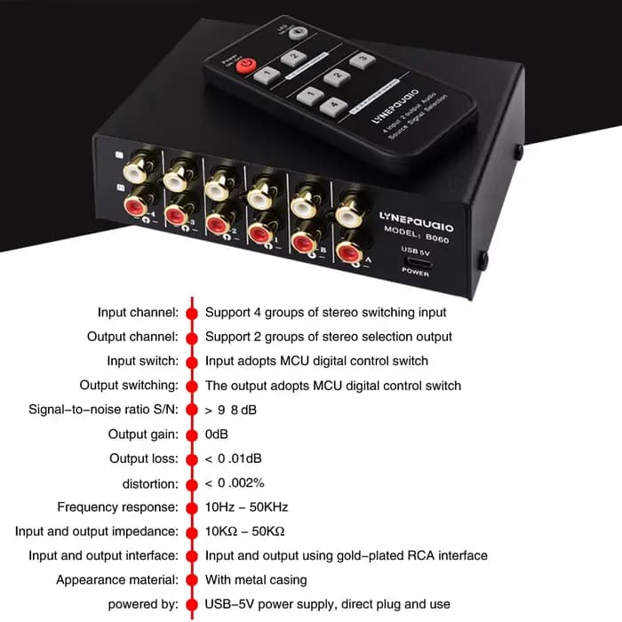 Commutateur de sélection de signal audio