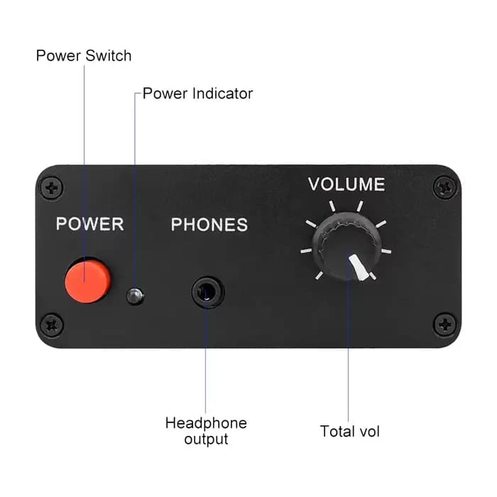 Préamplificateur de signal audio AU-10X NE5532, carte préampli pour casque, gain 20 dB, RCA 3,5 mm,