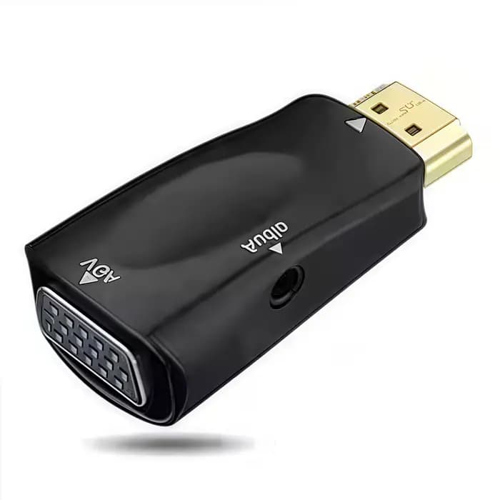 Adaptateur HDMI vers VGA avec audio - Convertisseur Full HD 1080P pour PC/ordinateur portable/monite
