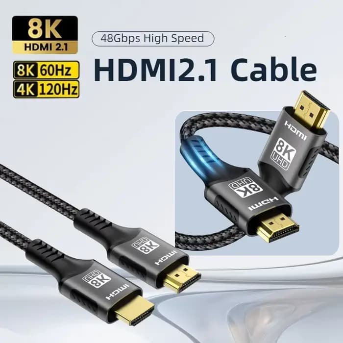 Câble HDMI 2.1 8K 48Gbps Ultra haute vitesse 60Hz 120Hz