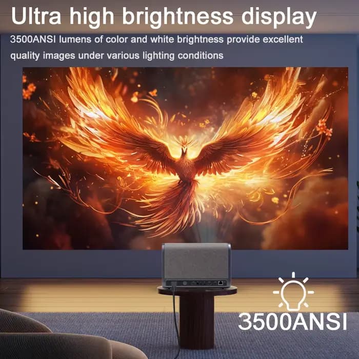 DITONG 2026 NOUVEAU Projecteur J10 Natif 1080P Autofocus Vidéo 4K HD Extérieur Téléphone Mobile Android Smart Home