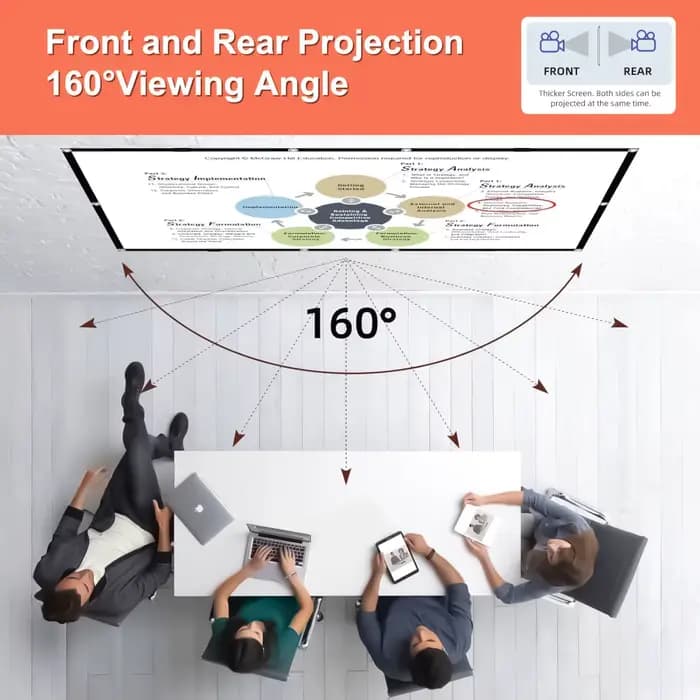 Écran de projecteur de 120 pouces 16:9