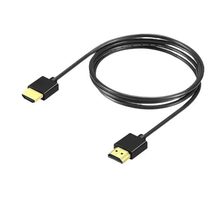 Câble HDTV Ultra mince 4K 60Hz haute vitesse mince HDTV 2.0 OD 3.2mm câble Audio vidéo 1m 1.5m 2m 3m