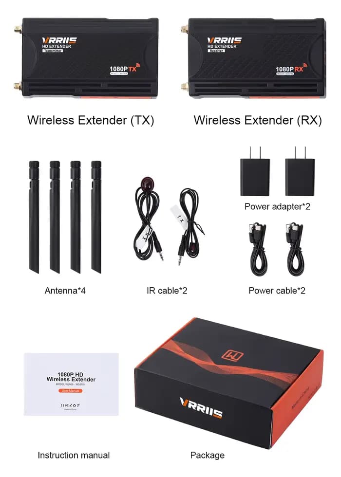 Émetteur et Récepteur Vidéo HDMI Sans Fil