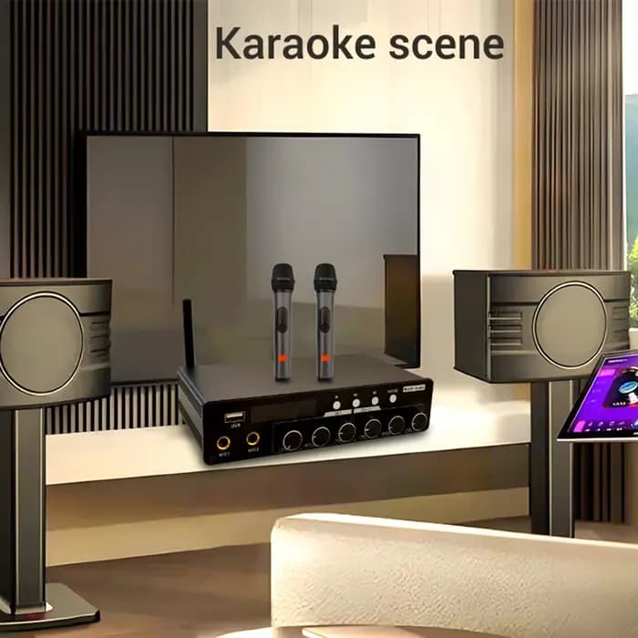 Amplificateur de théâtre KTV domestique pratique 200W ZK-AS200