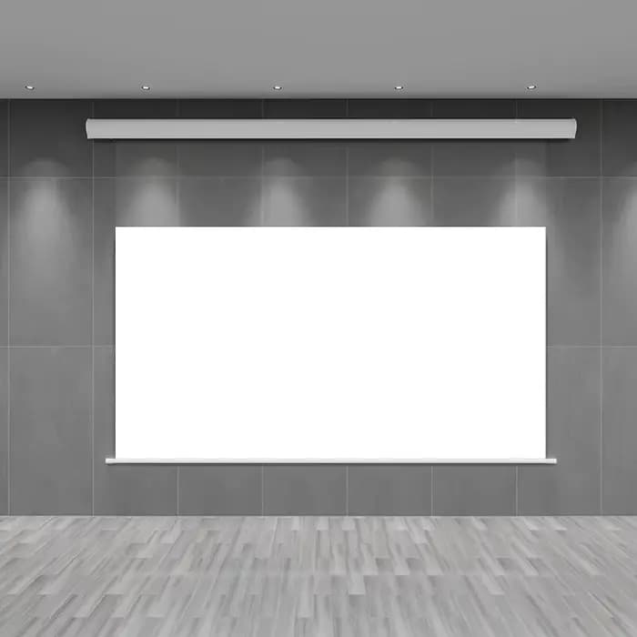 Écran de projecteur motorisé blanc photonique électrique