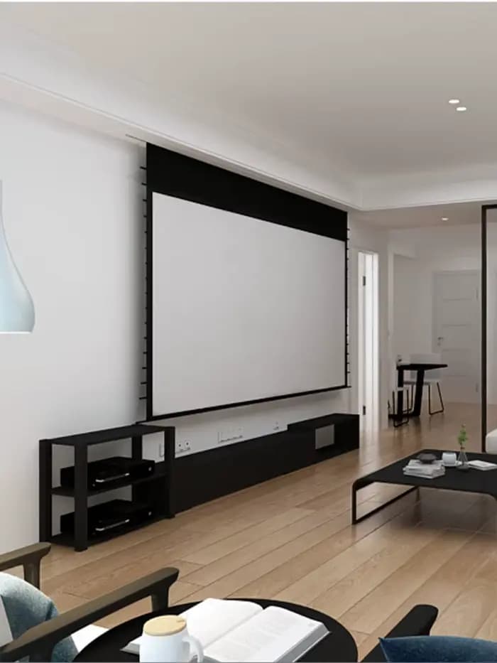 KTSHBCA – écran de projecteur en tissu Transparent acoustique tissé 4K