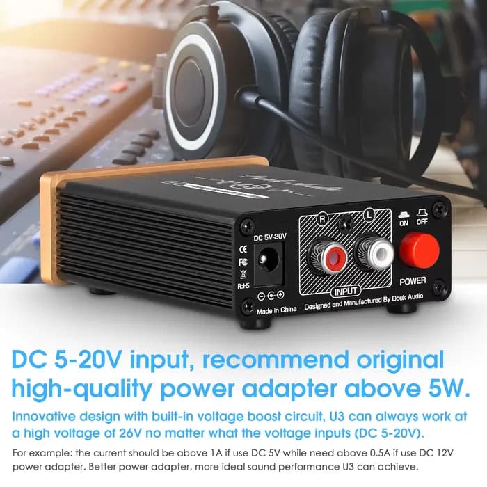 Douk Audio U3 Mini amplificateur de casque de classe A Pure HiFi