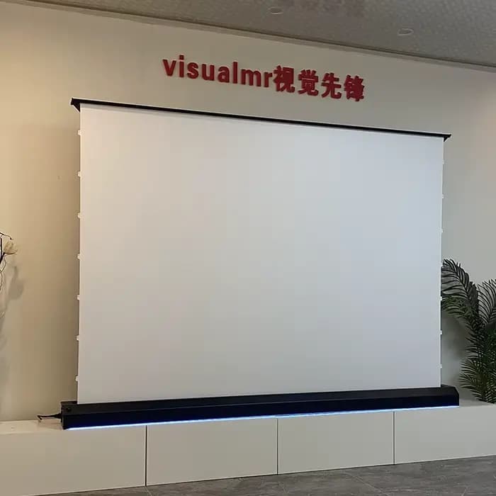 Écran de projecteur blanc de cinéma montant électrique chaud nouvellement mis à niveau 4K/8K motorisé 72-120 pouces