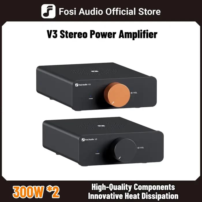 Fosi Audio V3 amplificateur de puissance stéréo 300W * 2 TPA3255 classe D Mini