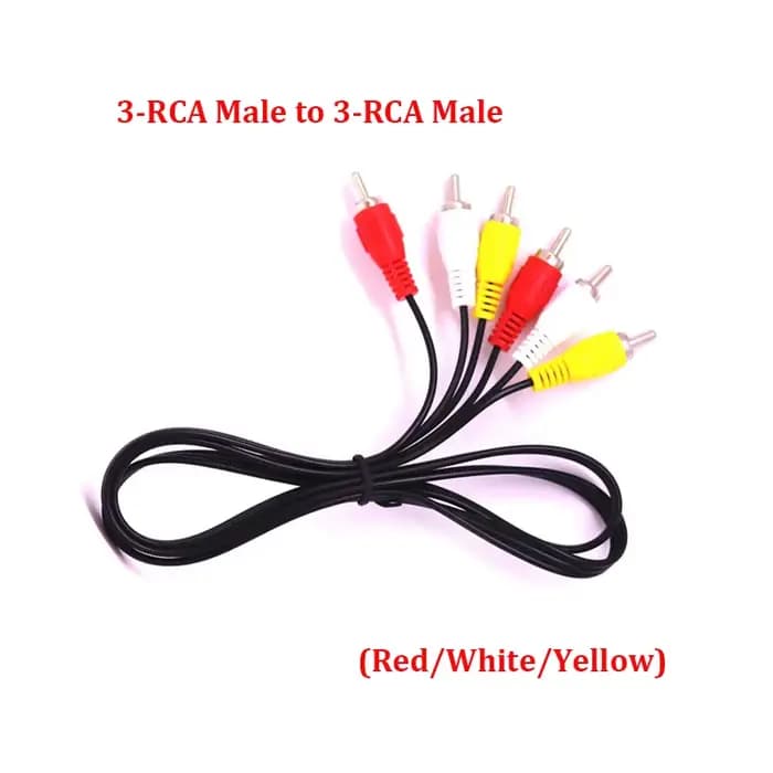 Câble composite AV 3RCA - Câble vidéo/audio RCA mâle vers mâle 1 mètre/1,5 m/3 m Connecteurs 6 têtes