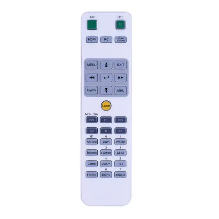 Télécommande Vivitek compatible avec les modèles 5041846400 DX831 DW832 DX931 DW932 DH913 DH83CUA DH833HD H118 H1188 H1188-BK DLP P
