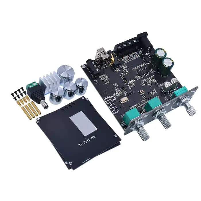 T50H TPA3116D2 2*50W Bluetooth 5.0 carte amplificateur de caisson de basses 2.0 canaux haute puissance Audio stéréo AUX