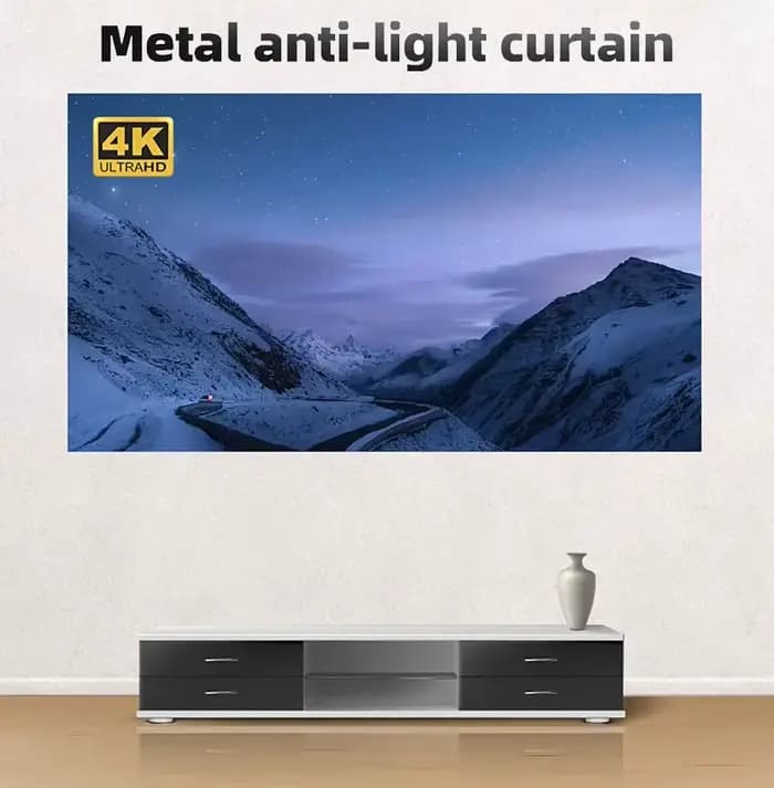 Écran de projecteur anti-lumière haute luminosité 84-150 pouces