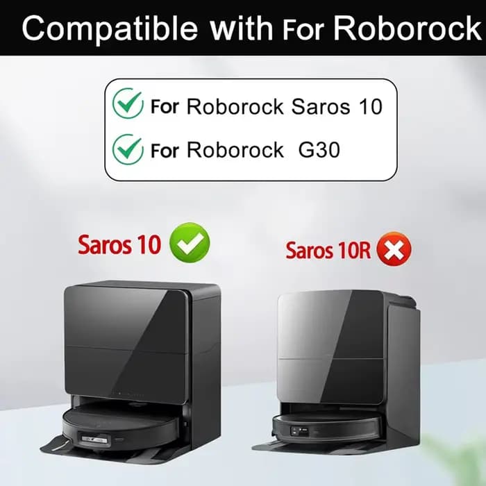Roborock Saros 10 accessoires rouleau principal brosse latérale filtre Hepa vadrouille tissu sac à poussière robot aspirateur pièces