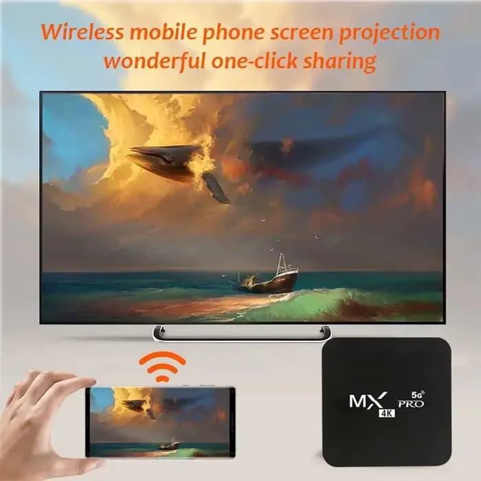 Boîtier TV intelligent IPTV 4K HD Android 11 MX-Pro Amlogic S905 Quad-Core 4G WiFi Lecteur multimédia vidéo 3D Home Cinéma Décodeur