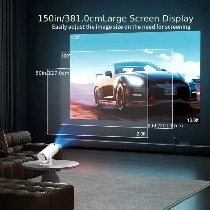 Projecteur 4K HY300 2026 avec double Wi-Fi 6