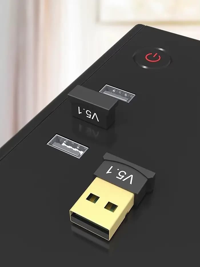 Récepteur Bluetooth 5.1 pour ordinateur, transmetteur audio sans pilote, adaptateur USB Bluetooth po