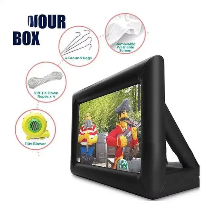 Écran de Film de projecteur extérieur Iatable 14/16 pieds pour la maison