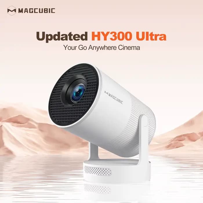 Magcubic HY300 projecteur 4K Ultra Portable avec haut-parleur mise au point électronique 300ANSI film extérieur