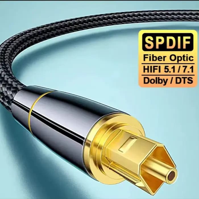 Câble audio optique numérique premium Toslink/SPDIF Coaxial - Dolby Digital/DTS 5.1 pour barre de so