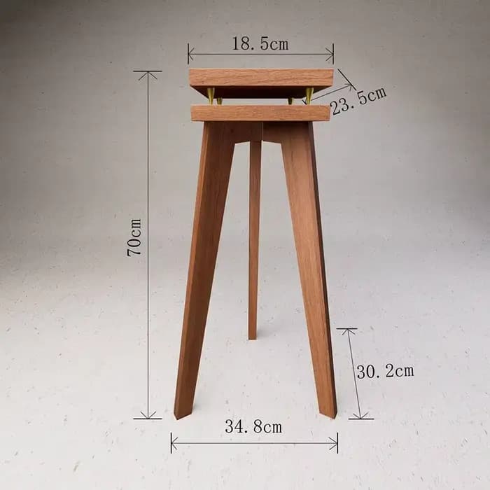 Support d'enceinte en bois massif