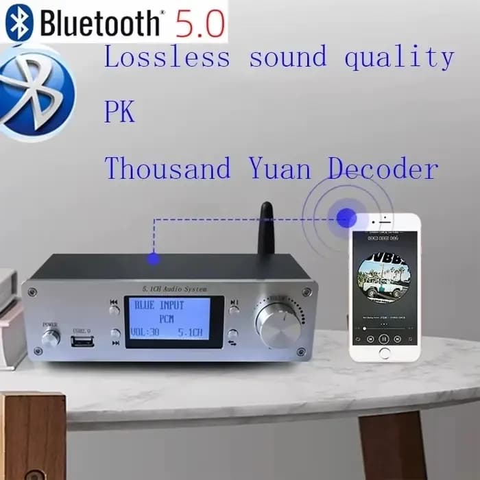 Convertisseur décodeur audio DTS AC3 5.1 Extracteur compatible HDMI éventuelles DIF Coaxial PC-USB optique Carte son